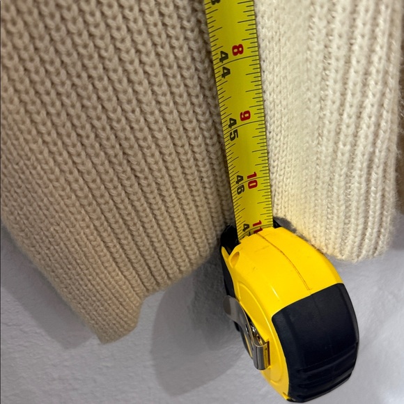 Super Cozy Long Cream Knit Cardigan - Picture 9 of 12